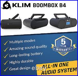 Boombox B4 CD Player Portable Audio System + AM/FM Radio with CD Player