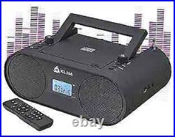 Boombox B4 CD Player Portable Audio System New 2024 AM/FM Radio with Black