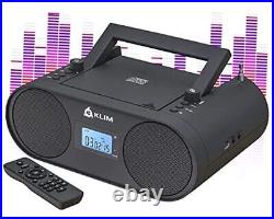 Boombox B4 CD Player Portable Audio System New 2024 AM/FM Radio with Black