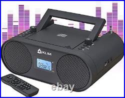 Boombox B4 CD Player Portable Audio System New 2024 AM/FM Radio with Black