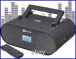 Boombox B4 CD Player Portable Audio System New 2024 AM/FM Radio with Black