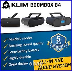 Boombox B4 Portable CD Player & Bluetooth Audio System with Remote Control