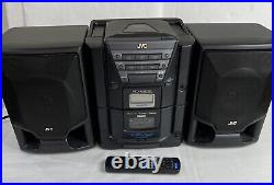 Boombox JVC PC-X202 Stereo System Disc CD Player/Cassette With Remote Detachable