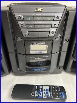 Boombox JVC PC-X202 Stereo System Disc CD Player/Cassette With Remote Detachable