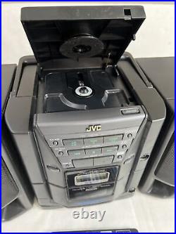 Boombox JVC PC-X202 Stereo System Disc CD Player/Cassette With Remote Detachable