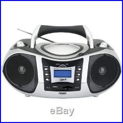 Boomboxes NAXA Electronics Portable MP3/CD Player Text Display, AM/FM Stereo