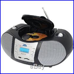 Boytone BT-6B CD Boombox Black Edition Portable Music System with CD Player & US