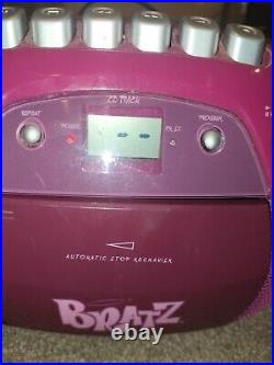 Bratz Portable CD Player AM FM Radio Boombox Tested Works