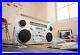 Brooklyn 1980S-Style Portable Boombox CD Player, Cassette Player, FM Radio