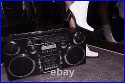 Brooklyn 1980S-Style Portable Boombox CD Player, Cassette Player, FM Radio, US