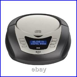 Bush FM/DAB Radio Portable Boombox with CD Player Black