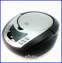 Bush FM/DAB Radio Portable Boombox with CD Player Black