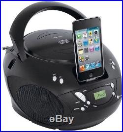 Bush Portable CD Player Boombox For Ipod Iphone Dock Docking Station Cbb3i Black