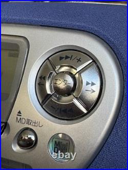 CASIO MDH-3 MiniDisc Boombox Blue MD/CD/Radio Working B6 CASIO MDH-3 MiniDisc Boombox Blue MD/CD/Radio Working B6
