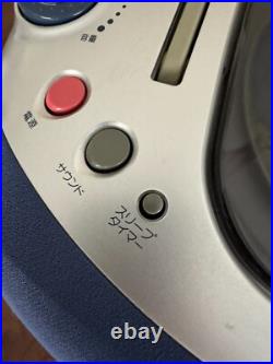 CASIO MDH-3 MiniDisc Boombox Blue MD/CD/Radio Working B6 CASIO MDH-3 MiniDisc Boombox Blue MD/CD/Radio Working B6
