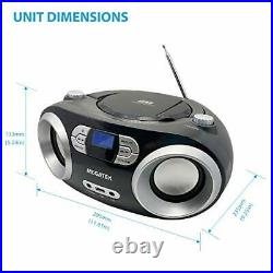 CB-M25BT Portable CD Player Boombox with FM Stereo Radio, Bluetooth Wireless