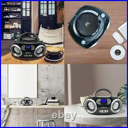 CB M25BT Portable CD Player Boombox with FM Stereo Radio Bluetooth Wireless New