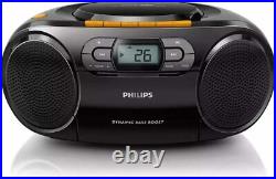 CD Cassette Player Philips Stereo Portable Boombox USB, FM, MP3, Tape, AZ328 MP3