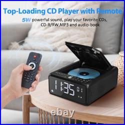 CD Player Alarm Clock Radio Boombox with Remote, Bluetooth CD Players for Hom CD Player Alarm Clock Radio Boombox with Remote, Bluetooth CD Players for Hom