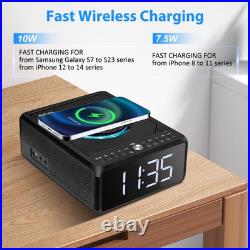 CD Player Alarm Clock Radio Boombox with Remote, Bluetooth CD Players for Hom CD Player Alarm Clock Radio Boombox with Remote, Bluetooth CD Players for Hom