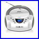 CD Player Boombox, LP-D01 Portable Bluetooth FM Radio Stereo Sound (White)