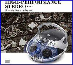 CD Player, CD Player Boombox Portable, Portable CD Player Boombox with USB, Rad