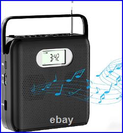 CD Player Portable Bluetooth Speakers Boombox CD Walkman FM Radio LCD Display