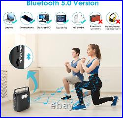CD Player Portable Bluetooth Speakers Boombox CD Walkman FM Radio LCD Display