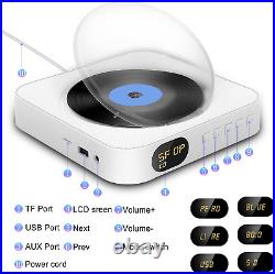 CD Player Portable Bluetooth Wall Mountable & Desktop Stand Music Audio Boombox
