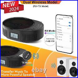 CD Player Portable, Boombox CD Player with Bluetooth Transmitter, FM Radio & Bl