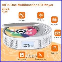 CD Player Portable, Boombox CD Player with Bluetooth Transmitter, FM Radio & Bl