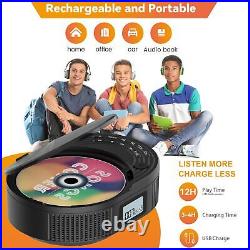 CD Player Portable, Boombox CD Player with Bluetooth Transmitter, FM Radio & Bl