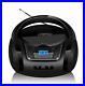 CD Player Portable Boombox with FM Radio/USB/Bluetooth/AUX Input Earphone Jack