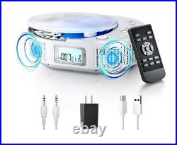 CD Player Portable, FELEMAN Upgraded Boombox CD Player & Bluetooth Speaker 2 in