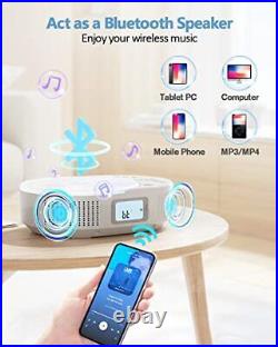 CD Player Portable, Upgraded Boombox CD Player & Bluetooth Speaker 2 in 1