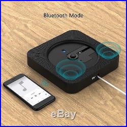 CD Player Speaker Wall Mountable Bluetooth Boombox Portable Home Audio with FM