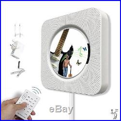 CD Player Speaker Wall Mountable Bluetooth Boombox Portable Home Audio with R