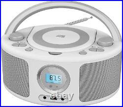 CD Radio Portable CD Player Boombox with Bluetooth, FM Radio, USB Input and 3