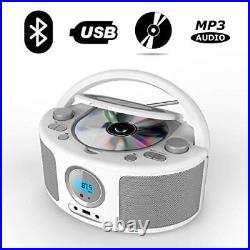 CD Radio Portable CD Player Boombox with BluetoothFM Radio USB Input and 3.5m