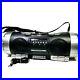COBY CX-CD282 Portable CD Cassette Radio Player Recorder Woofers Boombox Strap