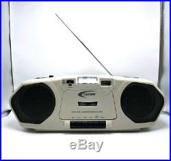 Califone 2385AV Portable Stereo Boombox Radio Cassette CD Player