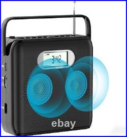 Cd Player Portable Bluetooth Cd Player With Speakers Boombox Cd Walkman Fm Radio