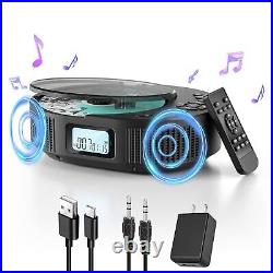 Cd Player Portable, Upgraded 2 In 1 Portable Cd Player & Bluetooth Speaker, Re