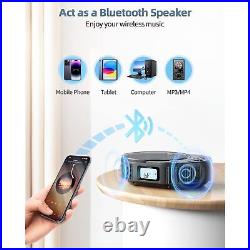 Cd Player Portable, Upgraded 2 In 1 Portable Cd Player & Bluetooth Speaker, Re