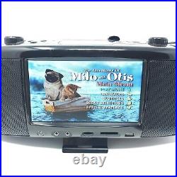 Coby 7 Inch Portable TV DVD Player OEM Remote Boombox TFDVD777 Open Box