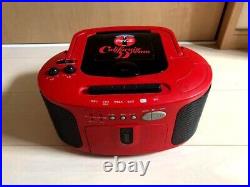 Coca-Cola Vintage CD Cassette Player System Deck Boombox Working Not for Sale