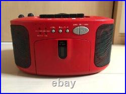 Coca-Cola Vintage CD Cassette Player System Deck Boombox Working Not for Sale