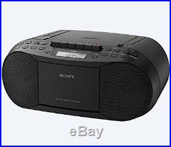 Compact Portable Stereo Sound System AM/FM Radio Boom Box MP3 CD Player Black