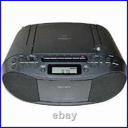 Compact Portable Stereo Sound System Boombox with MP3 CD Player, Digital Tuner