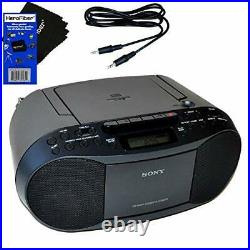 Compact Portable Stereo Sound System Boombox with MP3 CD Player, Digital Tuner